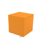 Disk cube, LxWxH 50x50x50 cm