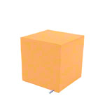 Disk cube, LxWxH 50x50x50 cm