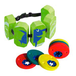 Dolphin swimming discs up to 60 kg, pair, 2x3 discs incl. BECO swimming belt