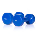 Dumbbell, 4 kg, blue, one piece