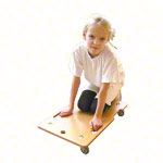 Ergo-skateboard with recessed grip