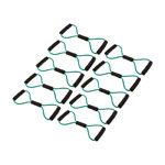 Fitness toner, medium, green, set of 10