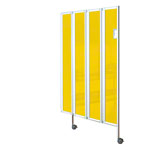 Flexible folding wall, 4-leaf, HxB 165x120 cm, blue