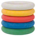 Foam rubber ring,  17 cm , set of 5