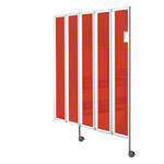 Folding wall flexible 5-bladed, HxW 165x150 cm, blue