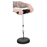 Forearm trainer incl. 2 weight plates made of cast iron, each 2.5 kg