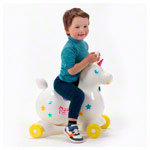 GYMNIC bouncing animal unicorn Rody Magical Unicorn with roll tub