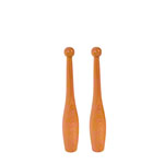 Gymnastic club made of hardwood, set of 2, 36 cm