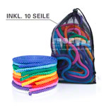 Gymnastics skipping ropes 300 cm, set of 10