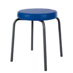 Gymnastics stool standard with comfort cushion,  38 cm, frame color anthracite
