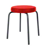 Gymnastics stool standard with comfort cushion,  38 cm, frame color anthracite