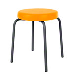 Gymnastics stool standard with comfort cushion,  38 cm, frame color anthracite