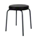 Gymnastics stool standard with comfort cushion,  38 cm, frame color anthracite