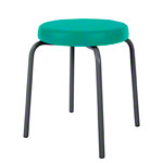 Gymnastics stool standard with comfort cushion,  38 cm, frame color anthracite