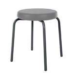 Gymnastics stool standard with comfort cushion,  38 cm, frame color anthracite