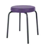 Gymnastics stool standard with comfort cushion,  38 cm, frame color anthracite