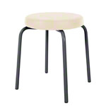 Gymnastics stool standard with comfort cushion,  38 cm, frame color anthracite