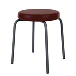 Gymnastics stool standard with comfort cushion,  38 cm, frame color anthracite