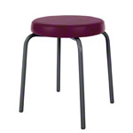 Gymnastics stool standard with comfort cushion,  38 cm, frame color anthracite