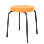 Gymnastics stool standard with comfort cushion,  38 cm, frame color anthracite