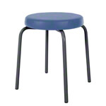 Gymnastics stool standard with comfort cushion,  38 cm, frame color anthracite