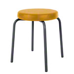 Gymnastics stool standard with comfort cushion,  38 cm, frame color anthracite