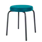 Gymnastics stool standard with comfort cushion,  38 cm, frame color anthracite