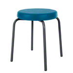 Gymnastics stool standard with comfort cushion,  38 cm, frame color anthracite