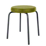 Gymnastics stool standard with comfort cushion,  38 cm, frame color anthracite
