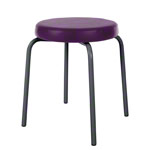 Gymnastics stool standard with comfort cushion,  38 cm, frame color anthracite
