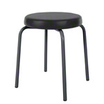 Gymnastics stool standard with comfort cushion,  38 cm, frame color anthracite