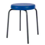 Gymnastics stool standard with comfort cushion,  38 cm, frame color anthracite
