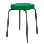 Gymnastics stool standard with comfort cushion,  38 cm, frame color anthracite