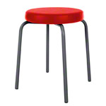 Gymnastics stool standard with comfort cushion,  38 cm, frame color anthracite