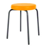 Gymnastics stool standard with comfort cushion,  38 cm, frame color anthracite