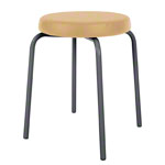 Gymnastics stool standard with comfort cushion,  38 cm, frame color anthracite