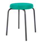 Gymnastics stool standard with comfort cushion,  38 cm, frame color anthracite