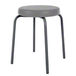 Gymnastics stool standard with comfort cushion,  38 cm, frame color anthracite