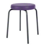 Gymnastics stool standard with comfort cushion,  38 cm, frame color anthracite