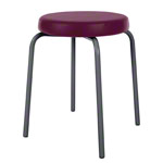 Gymnastics stool standard with comfort cushion,  38 cm, frame color anthracite