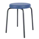 Gymnastics stool standard with comfort cushion,  38 cm, frame color anthracite