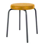 Gymnastics stool standard with comfort cushion,  38 cm, frame color anthracite