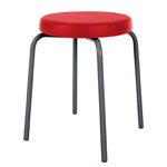 Gymnastics stool standard with comfort cushion,  38 cm, frame color anthracite