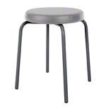 Gymnastics stool standard with comfort cushion,  38 cm, frame color anthracite