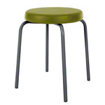 Gymnastics stool standard with comfort cushion,  38 cm, frame color anthracite