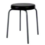 Gymnastics stool standard with comfort cushion,  38 cm, frame color anthracite