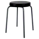Gymnastics stool standard with comfort cushion,  38 cm, frame color anthracite
