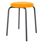Gymnastics stool standard with cushion, � 36 cm, frame color anthrazite