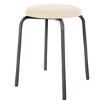 Gymnastics stool standard with cushion, � 36 cm, frame color anthrazite
