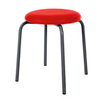 Gymnastics stool standard with cushion,  38 cm, frame color anthrazite